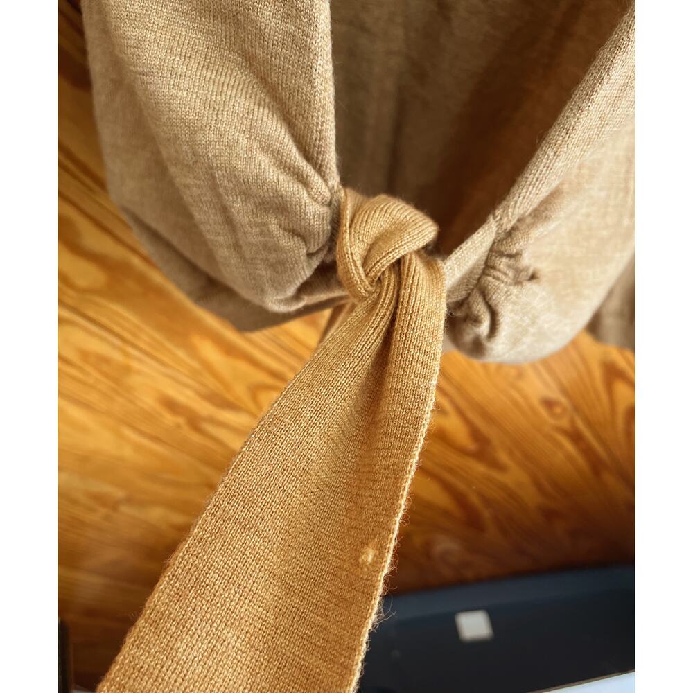 Sezane Salome Jumper Sweater Camel Tan Merino Wool - Picture 8 of 10